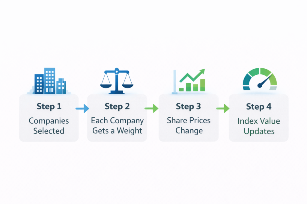 How Sensex and Nifty index value is calculated step by step India