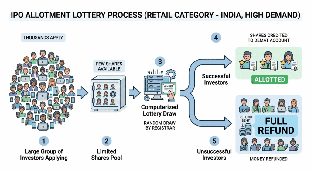 ipo allotment process india explained with example