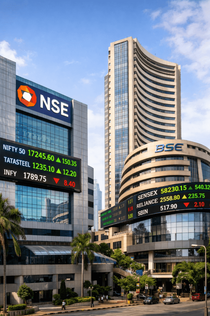 what is sensex and nifty India overview NSE BSE stock market