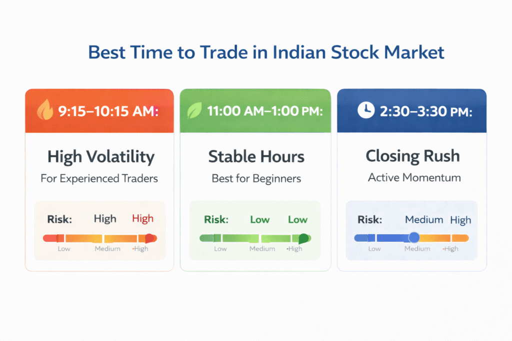 best time for intraday trading india beginners nse 2026 market hours 