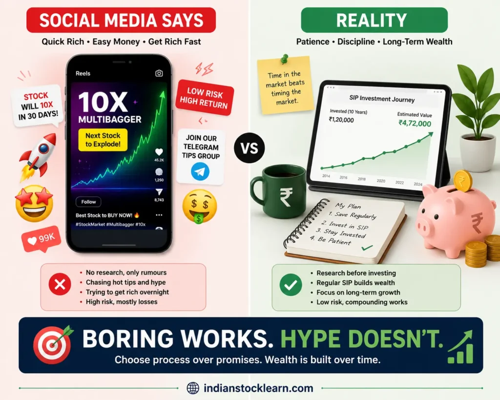 Finfluencer trap social media investing myths vs reality India stock market