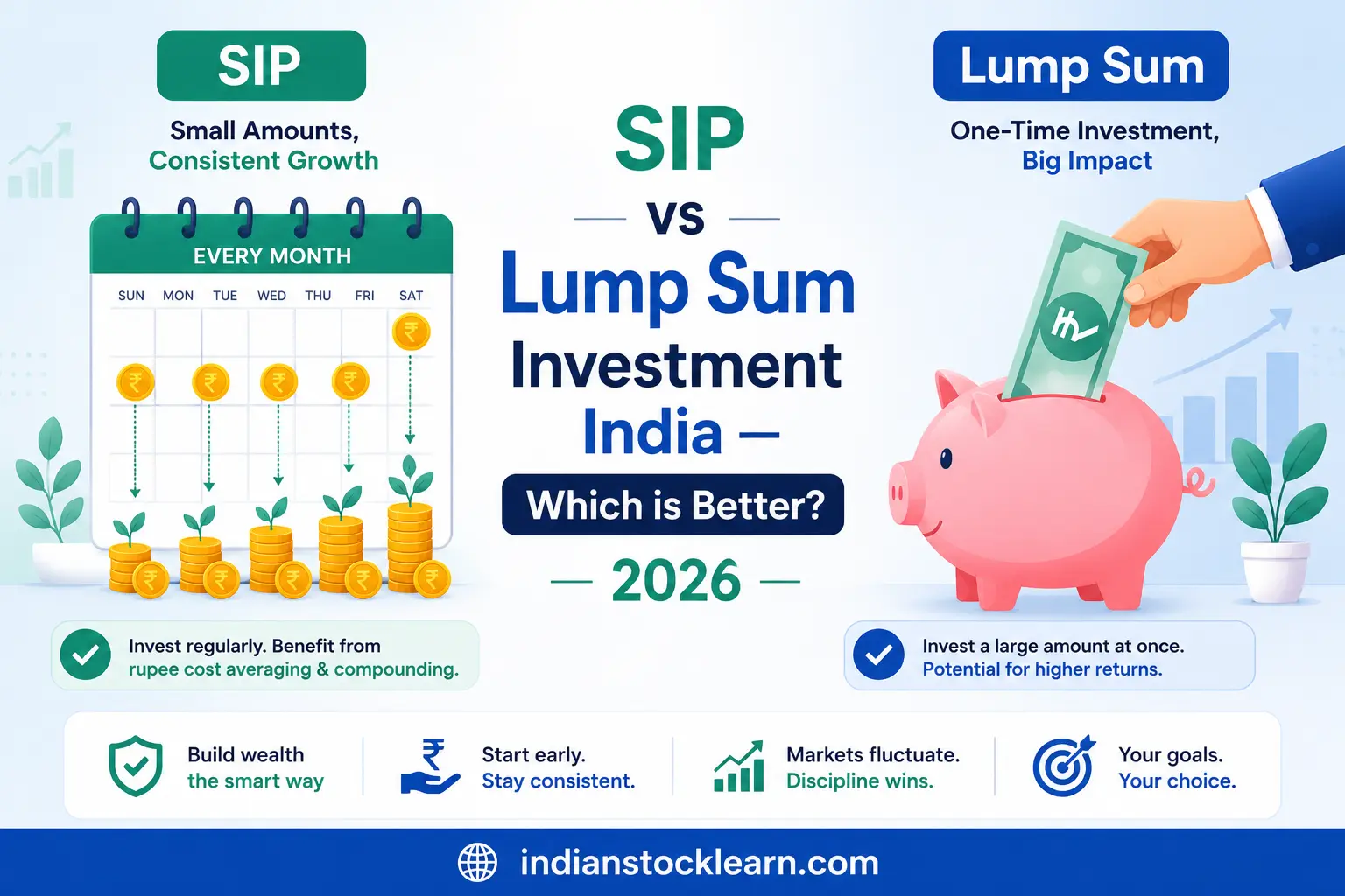 SIP vs lump sum investment India beginners guide 2026 which is better