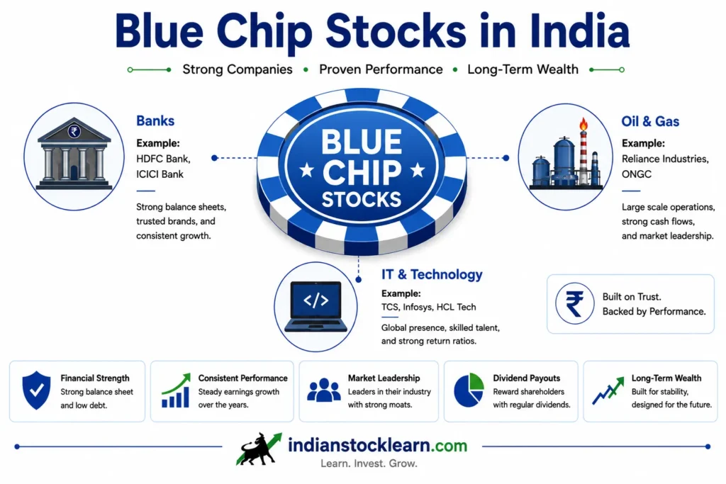 blue chip stocks in India 2026