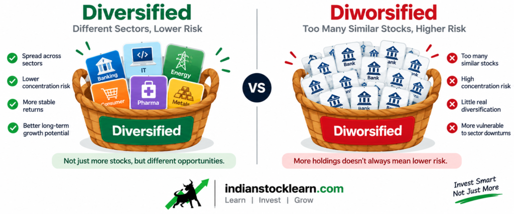 diversification vs diworsification comparison India 2026